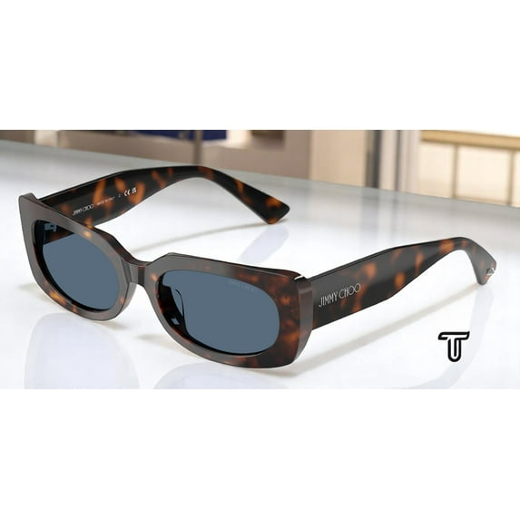 JIMMY CHOO JC5029U 500280 Havana Dark Blue 54 mm Women's Sunglasses