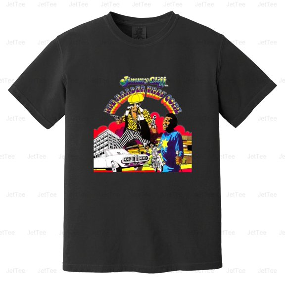 Jimmy Cliff The Harder They Come Vintage Retro Reggae Soundtrack Comfort Color T-Shirt Unisex, up to 4XL