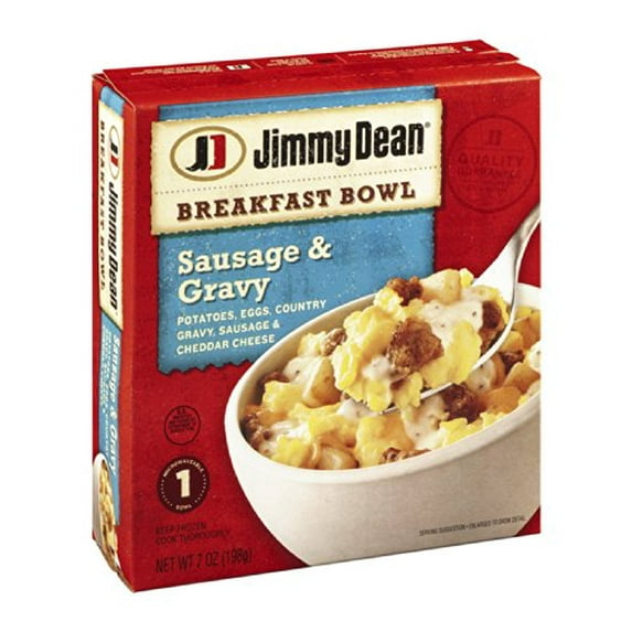 Jimmy Dean Country Gravy Sausage & Cheddar Potatoes & Egg Breakfast Bowl, 7 Ounce (Pack of 8)