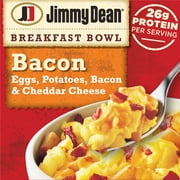 Jimmy Dean Eggs Potatoes Bacon & Cheddar Cheese Breakfast Bowl, 7 oz (Frozen)