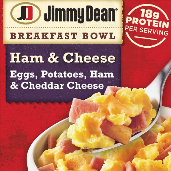 Jimmy Dean Ham & Cheese Breakfast Bowl, 7 oz (Frozen)