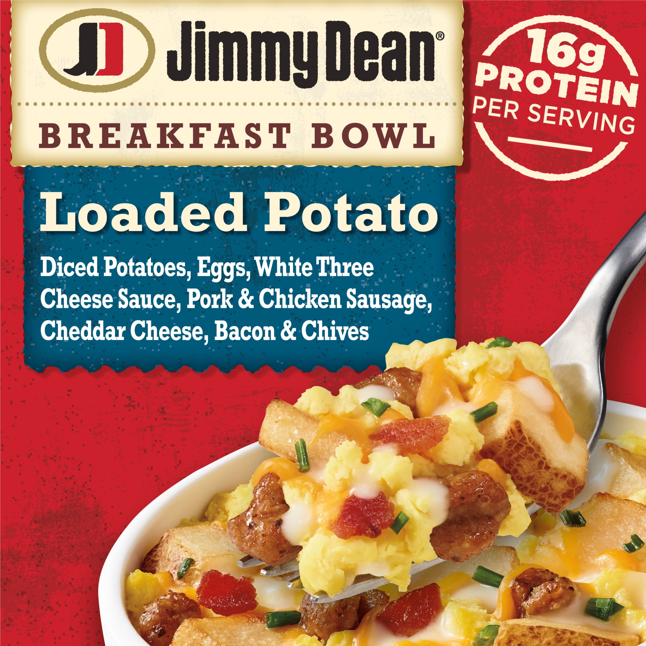 Jimmy Dean Loaded Potato Breakfast Bowl, 7 oz (Frozen)