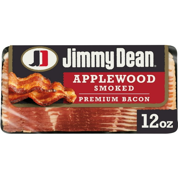 Jimmy Dean Premium Applewood Smoked Refrigerated Bacon, 12 oz