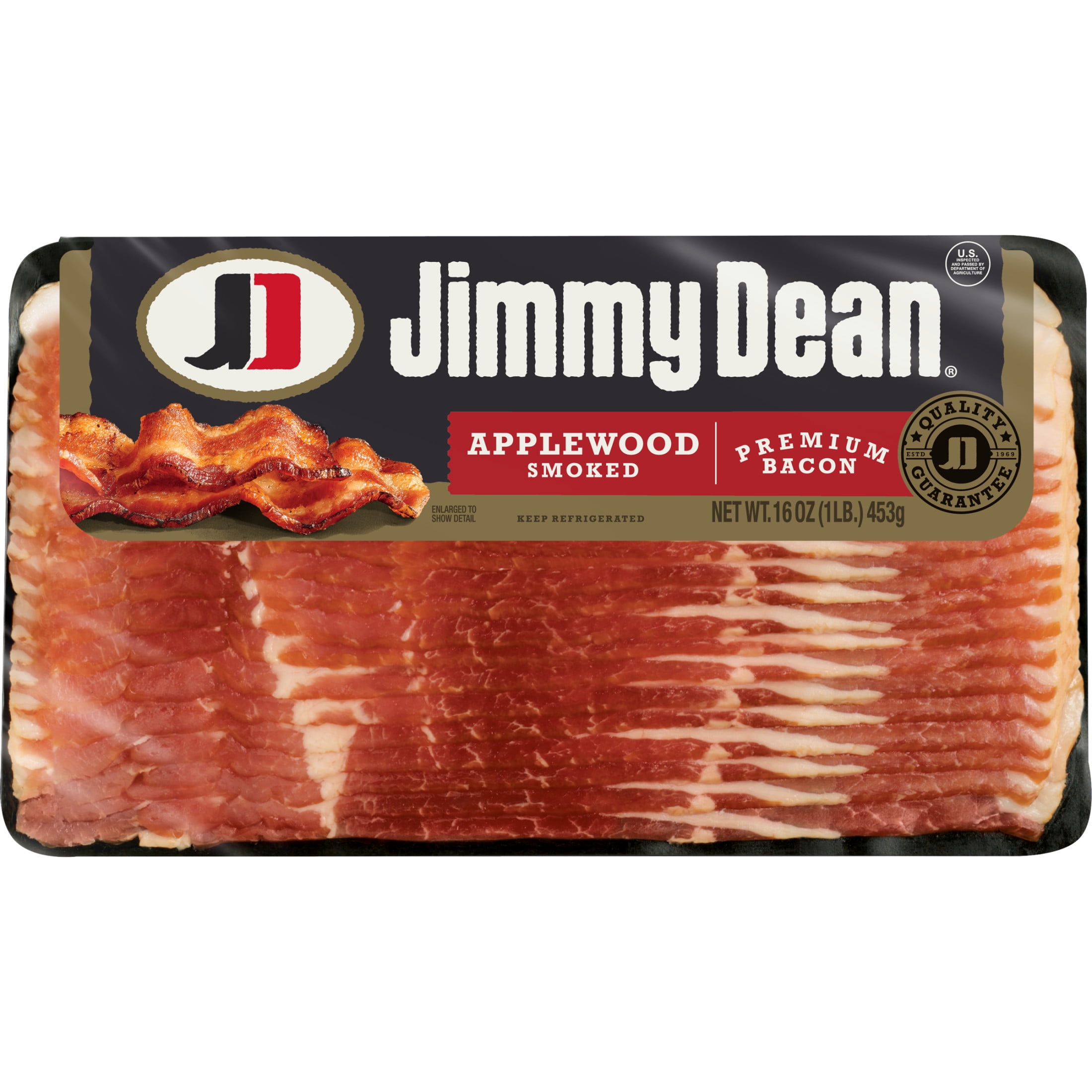 Jimmy Dean Premium Applewood Smoked Sliced Bacon, 16 oz