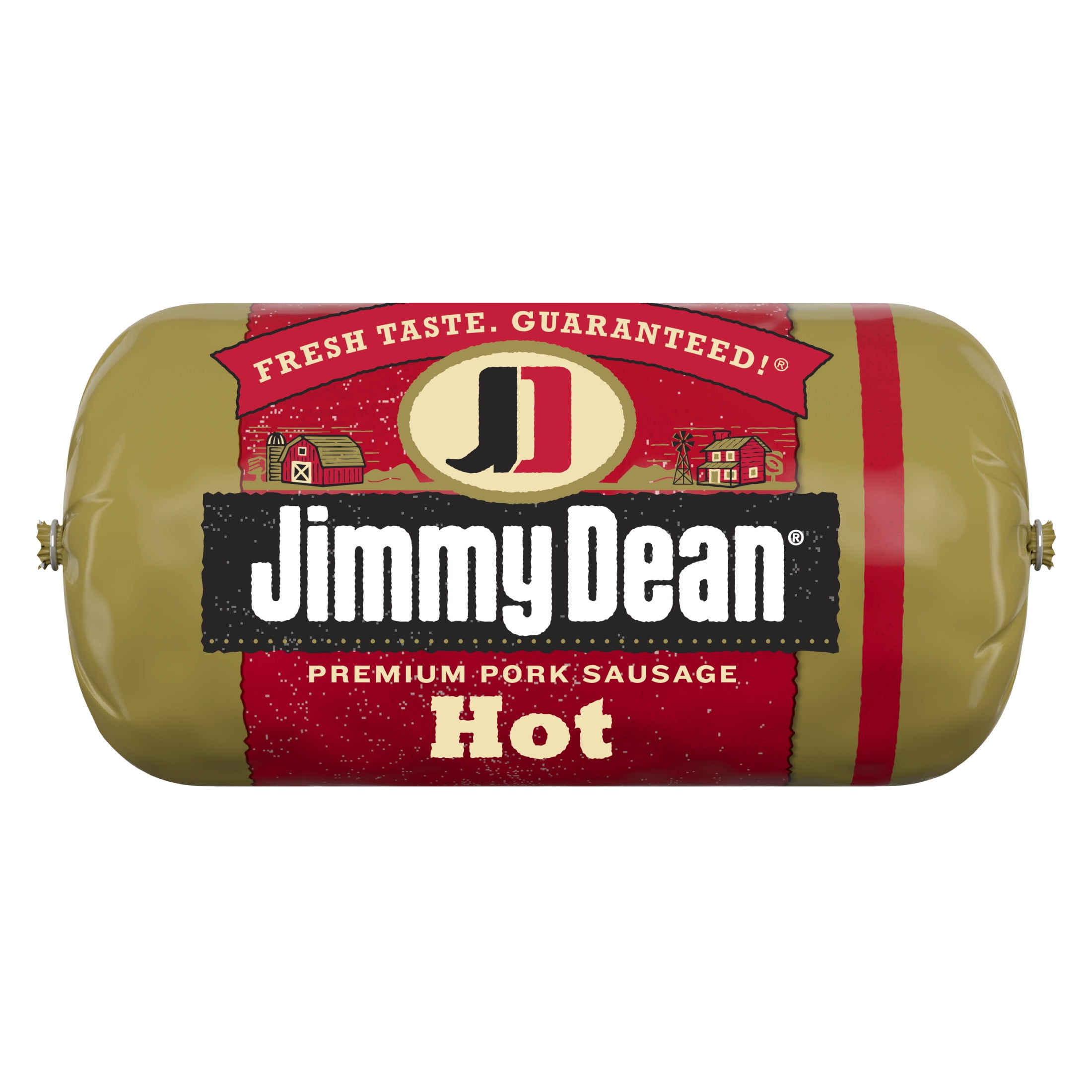 Jimmy Dean Premium Pork Hot Sausage Roll 16 oz Walmart