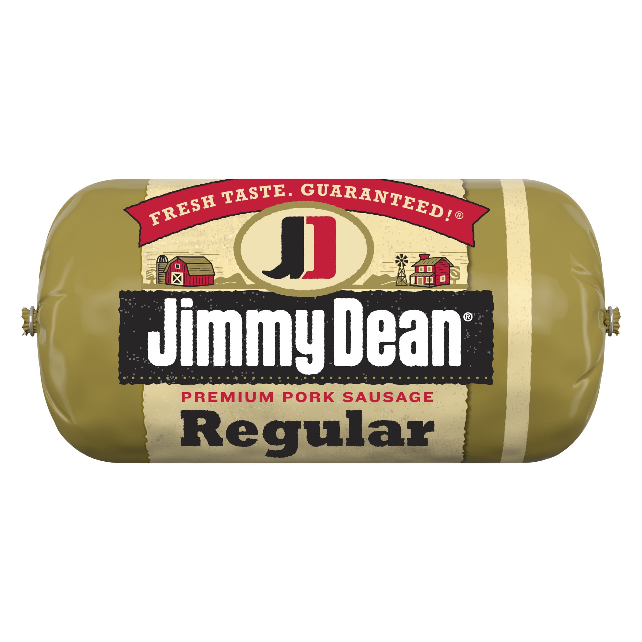 Jimmy Dean Refrigerated Fresh Premium Pork Regular Sausage Roll, 16 oz, 9g protein per serving