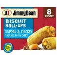 thumbnail image 1 of Jimmy Dean Sausage, Egg & Cheese Biscuit Rollups, 12.8 oz, 8 Count (Frozen), 1 of 14