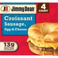 thumbnail image 1 of Jimmy Dean Frozen Breakfast Sandwich, Egg & Cheese Croissant, 18 oz, 4 Count, 1 of 16