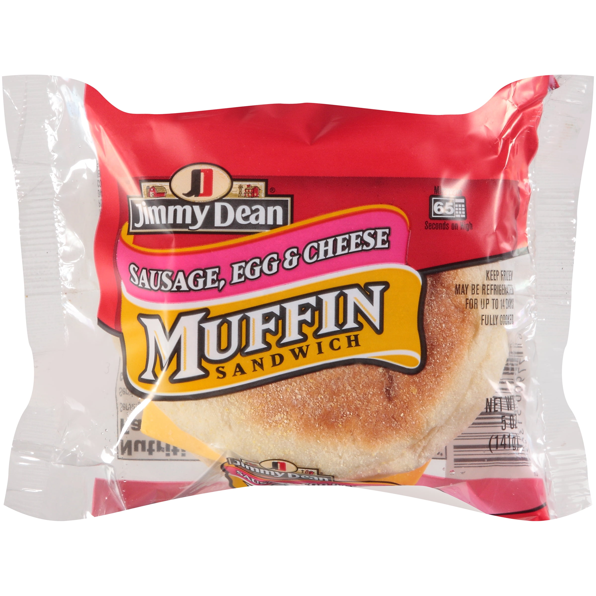 Jimmy Dean Muffin and Sausage, Egg with Cheese Sandwich, 5 Ounce -- 12 per case.