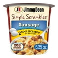 thumbnail image 1 of Jimmy Dean Simple Scrambles Cup, Sausage and Cheddar Cheese, 5.35 oz, 1 of 11
