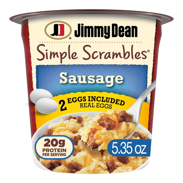 Jimmy Dean Sausage and Cheddar Cheese Simple Scrambles Cup 5.35 oz
