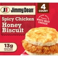 thumbnail image 1 of Jimmy Dean Frozen Breakfast Sandwich, Spicy Crispy Chicken Honey Biscuit, 4 Count, 1 of 15
