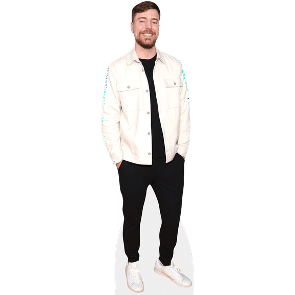 Jimmy Donaldson (White Jacket) Mini Cardboard Cutout Standee
