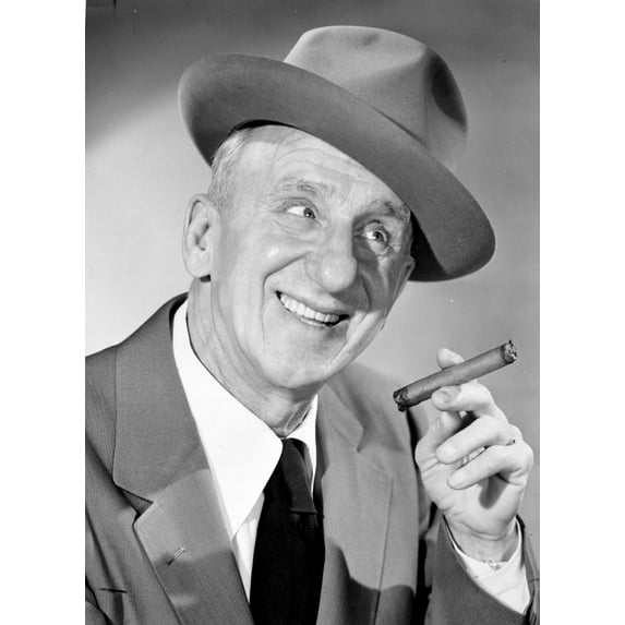 Jimmy Durante Posed in Suit with Cap Photo Print (24 x 30)