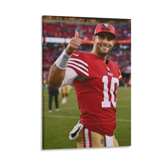 Jimmy Garoppolo Canvas Poster Art Poster Canvas Painting Decor Wall Print Photo Gifts Home Modern Decorative Posters 08x12inch(20x30cm)