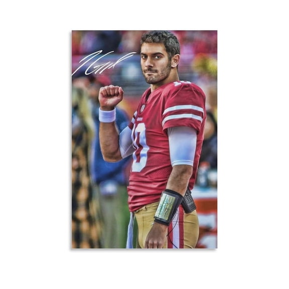Jimmy Garoppolo Poster Canvas Poster Canvas Wall Art Poster Decorative Bedroom Modern Home Print Picture Artworks Posters 08x12inch(20x30cm)