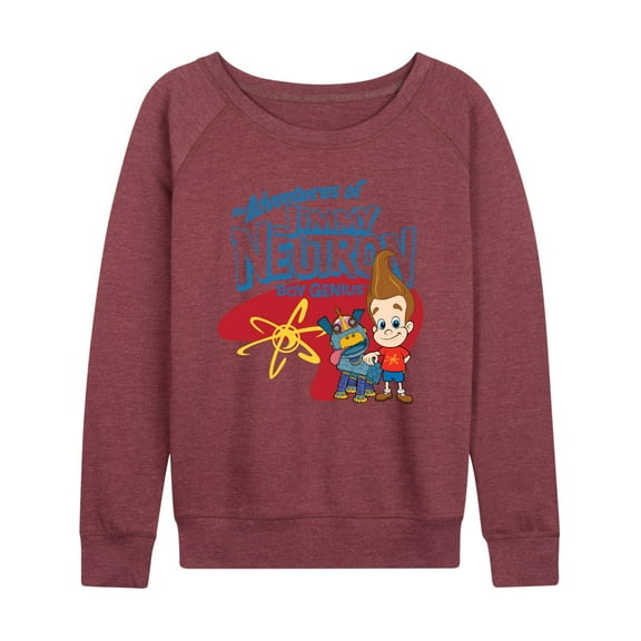 Jimmy Neutron - Adventures of Jimmy Neutron - Ladies French Terry Long Sleeve Shirt