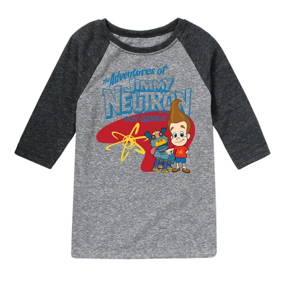 Jimmy Neutron - Adventures of Jimmy Neutron - Toddler And Youth Raglan Graphic T-Shirt