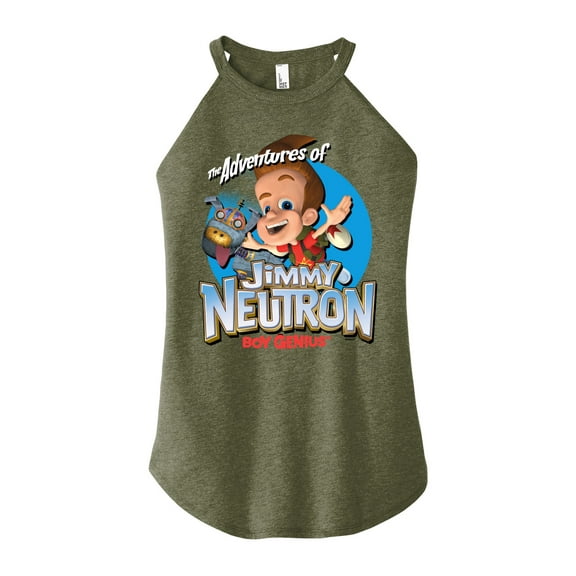 Jimmy Neutron - Boy Genius - Juniors High Neck Tank Top
