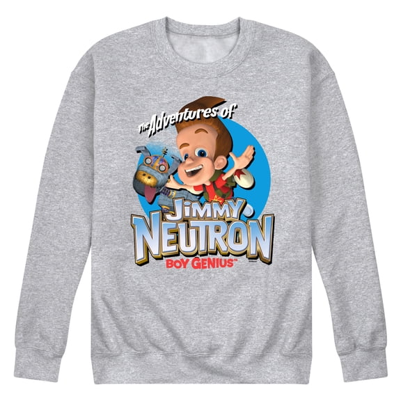 Jimmy Neutron -  Boy Genius - Men's Crew Neck Fleece Pullover