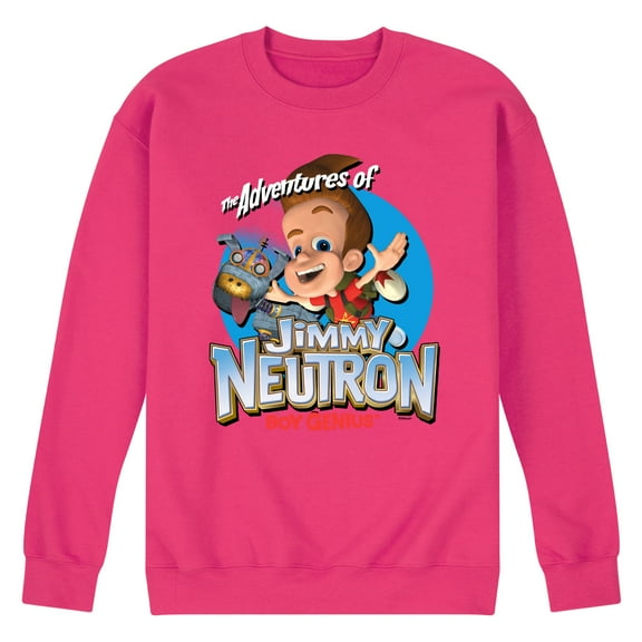 Jimmy Neutron -  Boy Genius - Men's Crew Neck Fleece Pullover