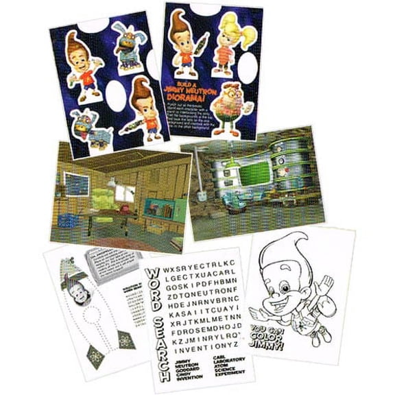Jimmy Neutron Build a Diorama Greeting Card Stuffer / Favor (1ct)