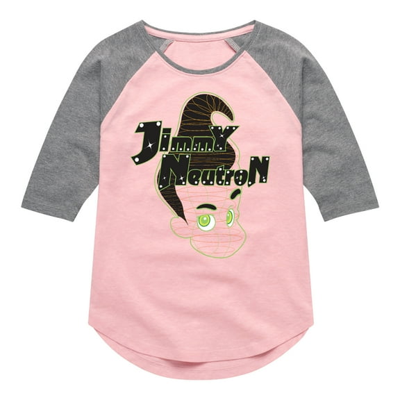 Jimmy Neutron - Gotta Blast - Girls Shirt Toddler And Youth Girls Raglan Graphic T-Shirt