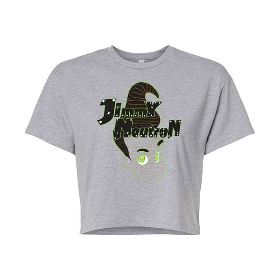 Jimmy Neutron - Gotta Blast - Juniors Cropped Cotton Blend T-Shirt