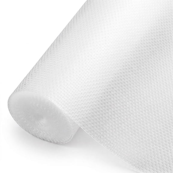 CNDRLEF Clear Non-Adhesive EVA Shelf Liner Roll, 11.8" x 118", Non-Slip Waterproof for Drawers, Cabinets, Fridge, Pantry