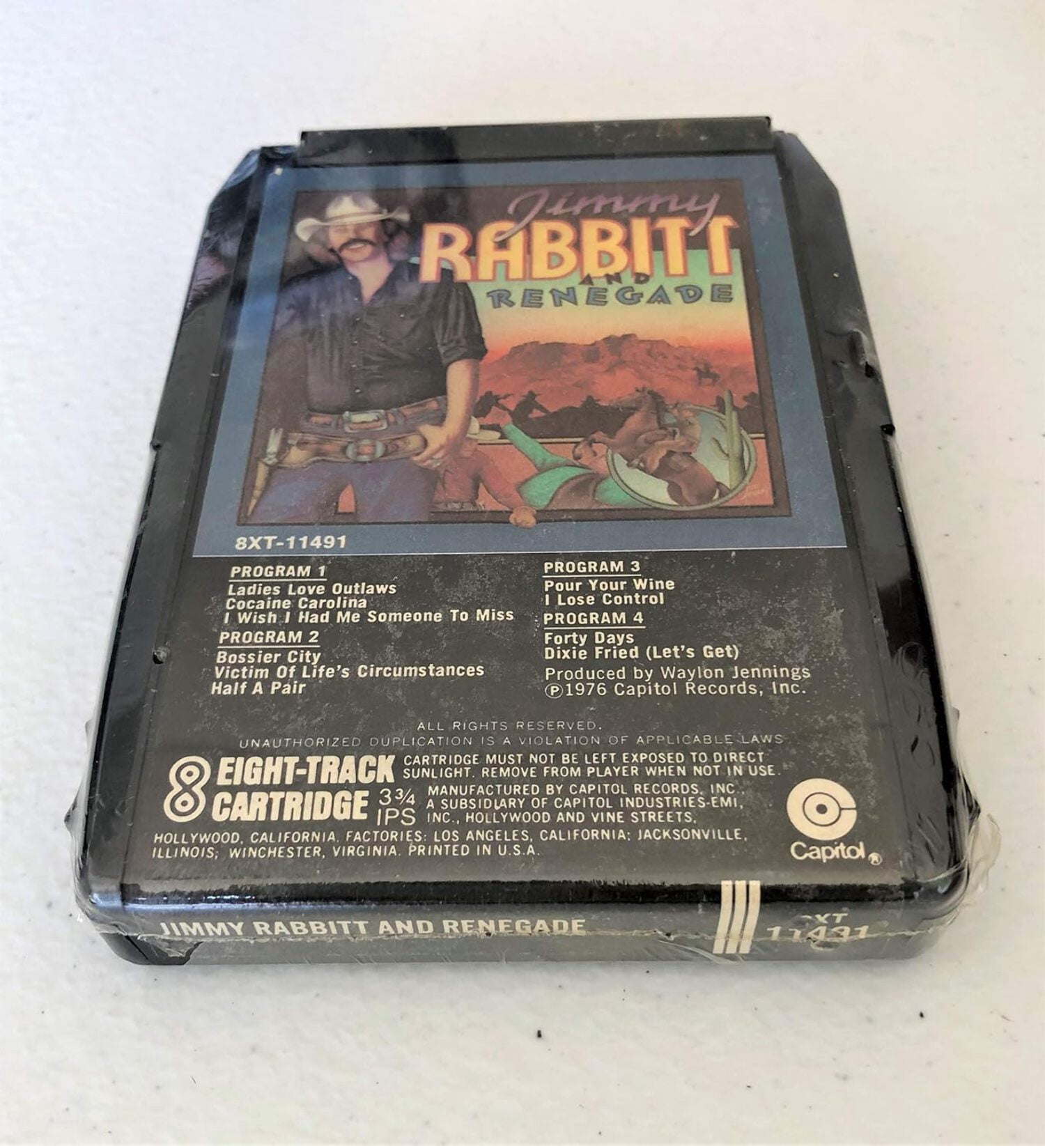 Jimmy Rabbitt Jimmy Rabbitt Renegade Vintage 8 Track Tape Still Sealed - Walmart.com