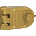 thumbnail image 1 of Prime-Line Segall Jimmy-Resistant Deadlock, Diecast, Brass Color, Angle Strike, Single pack Door Lock, 1 of 4