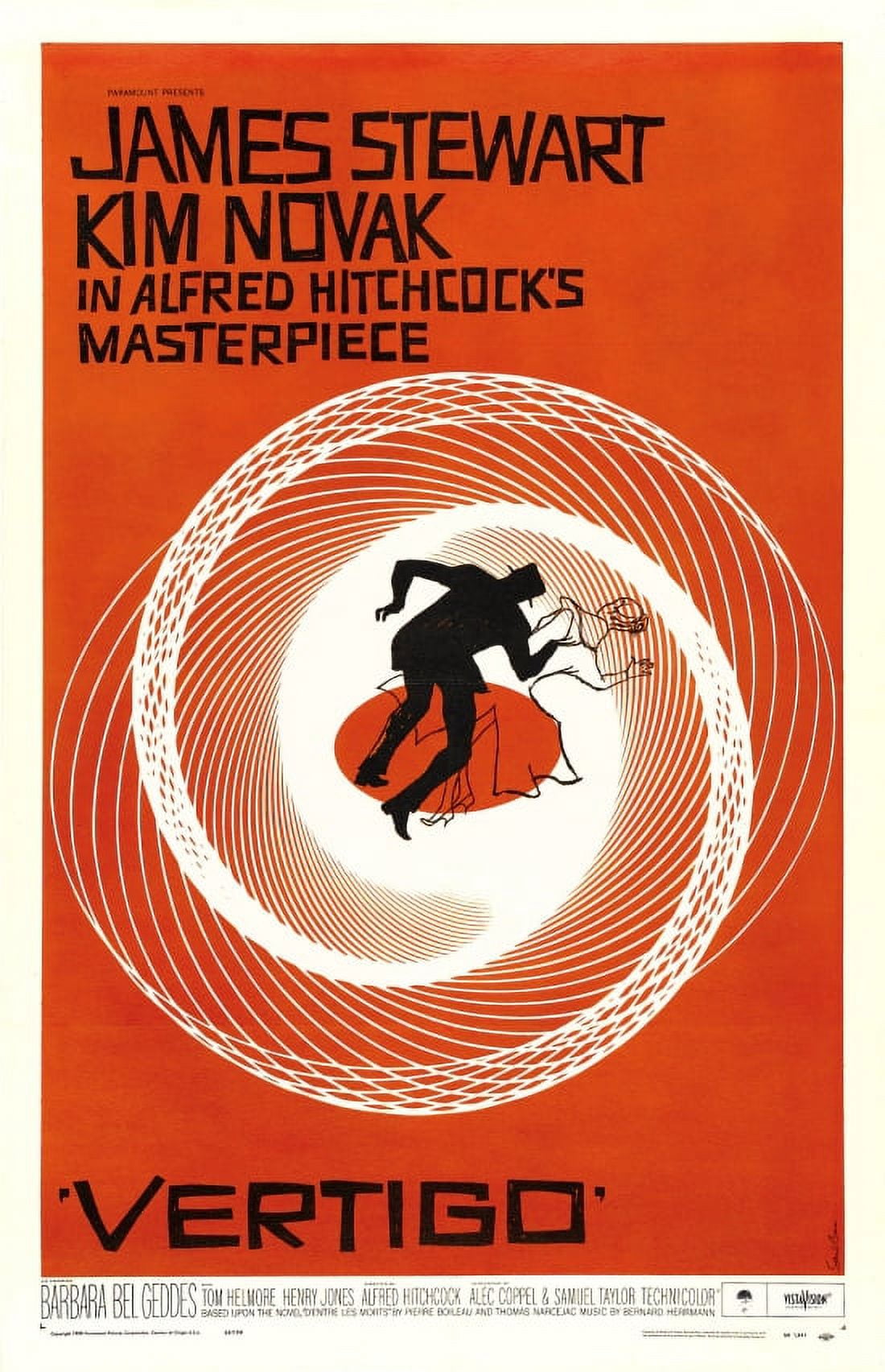 Jimmy Stewart Vertigo Movie Canvas Art - (24 x 36)
