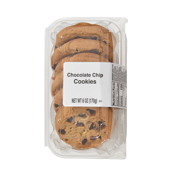 Jimmy's Cookies Chocolate Chip Bakery Cookies, 6oz, 6 Count, Ready to Eat
