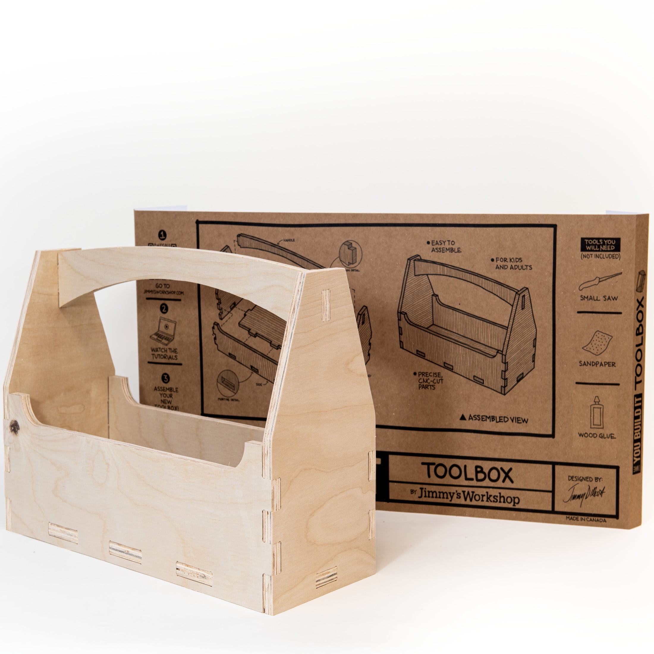Make a wooden toolbox / Homemade toolbox 