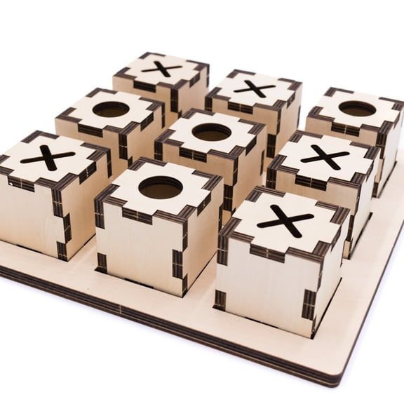 Jimmy's Workshop Tic-Tac-Toe Beginner Woodworking Set