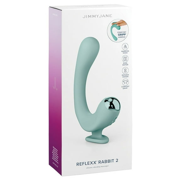 JimmyJane Reflexx Rabbit 2 Rabbit Vibrator, Mint