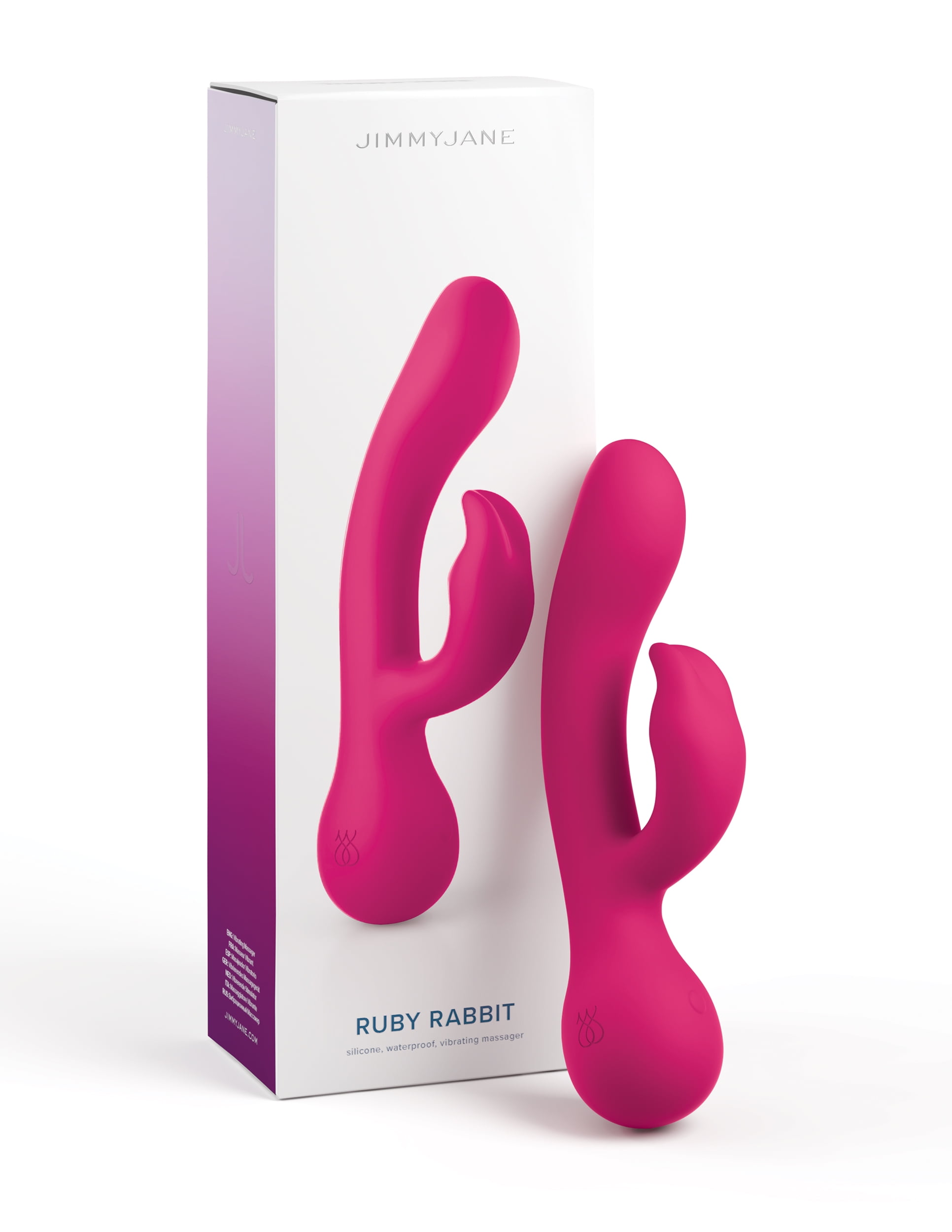 JimmyJane Ruby Rabbit Vibrator, Pink