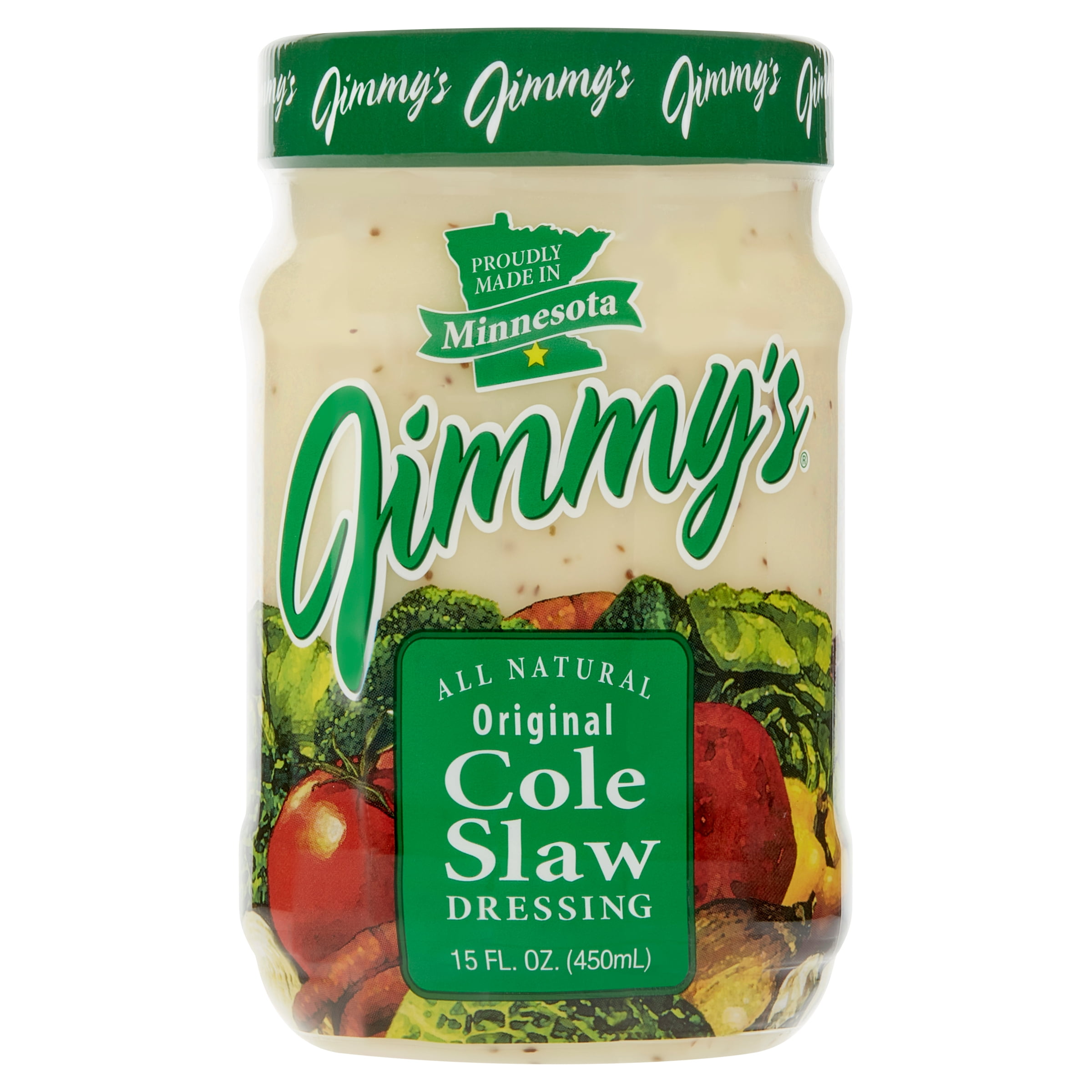 Jimmys Creamy Cole Slaw Refrigerated Salad Dressing, 15 Fluid oz Jar