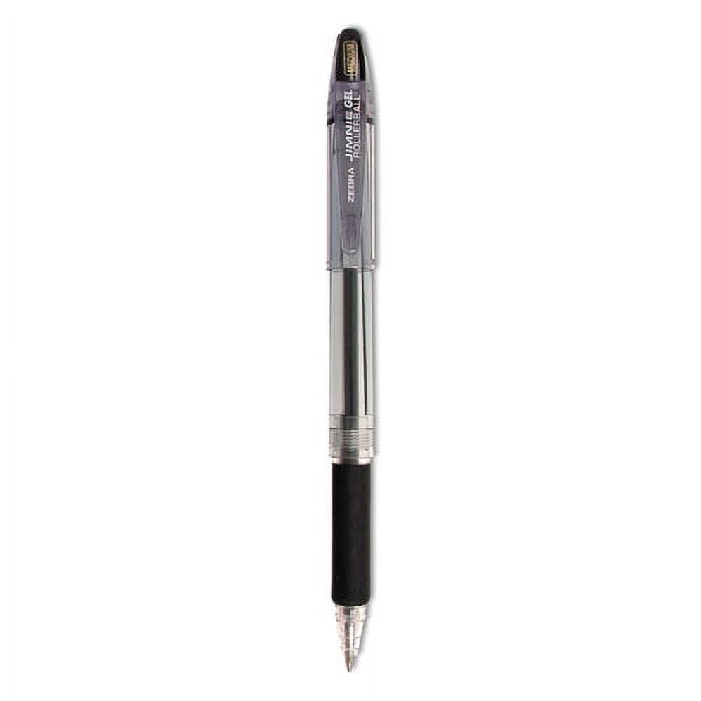 Jimnie Gel Pen Value Pack, Stick, Medium 0.7 Mm, Black Ink, Smoke Barrel, 24/box | Bundle of 2 Boxes