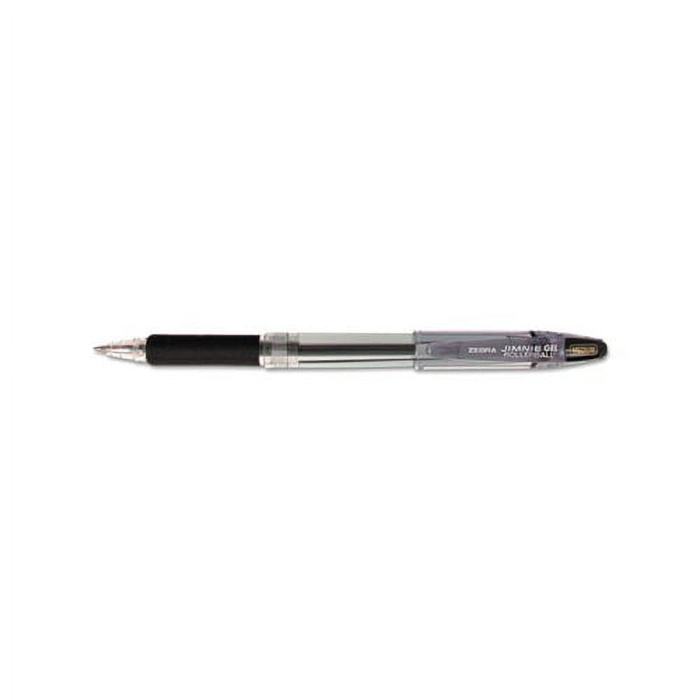 Jimnie Stick Gel Pen Medium 0.7mm, Black Ink, Smoke Barrel, Dozen