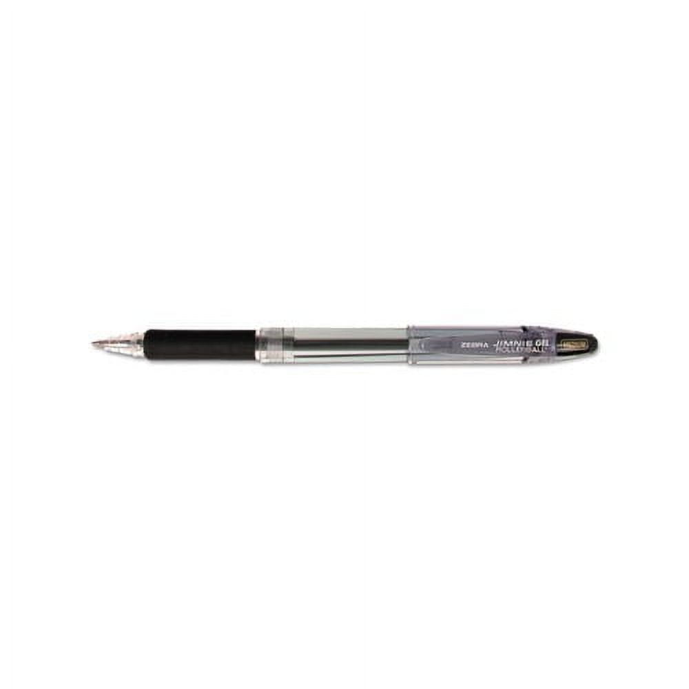 Jimnie Stick Gel Pen Value Pack Medium 0.7mm, Black Ink, Smoke Barrel, 24/Box