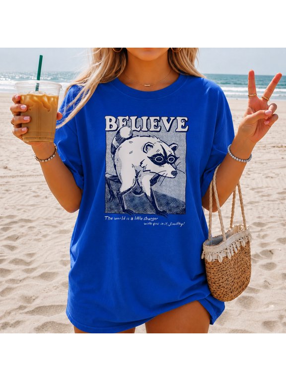 Jimothy Believe Seattle Raccoon Cryptid T-Shirt, Trash Panda Shirt, Funny Viral Meme Tee, Hot Jimothy Summer