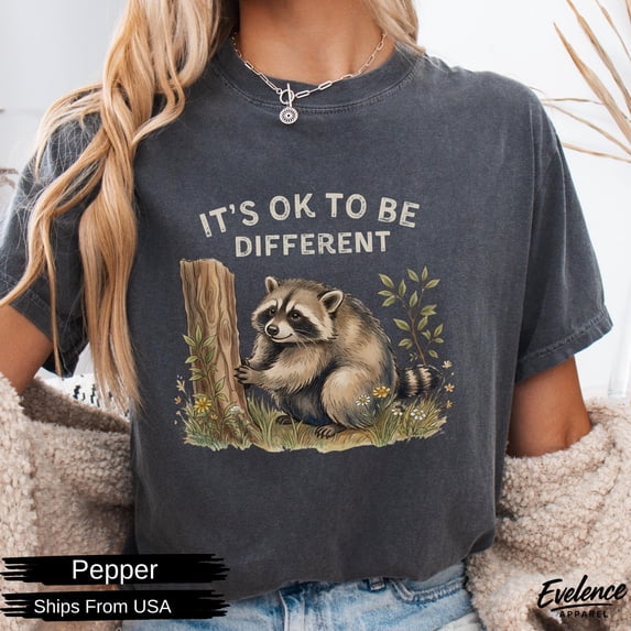 Jimothy It'S Ok To Be Different Viral Raccoon Shirt, Viral Seattle Raccoon Tee, Funny Short Spine Wildlife T-Shirt