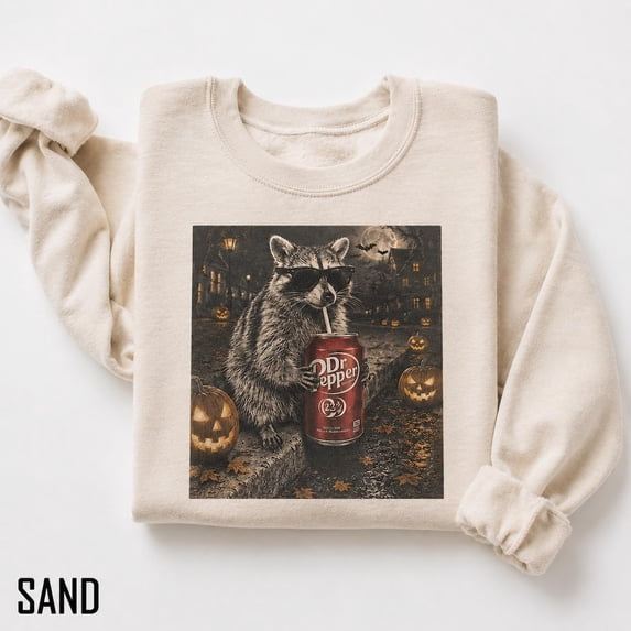 Jimothy Raccoon Dr Pepper Shirt, Halloween Raccoon Sweatshirt, Spooky Season Apparel