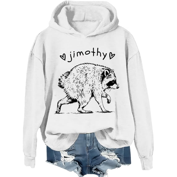 Jimothy Raccoon Hoodie Animal Lover Shirt For Women Men Feral Sweatshirt
