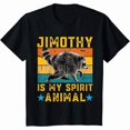 thumbnail image 1 of Jimothy Raccoon Is My Spirit Animal Raccoon Meme T-Shirt, 1 of 5