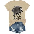 thumbnail image 1 of Jimothy Raccoon Shirt Animal Lover Shirts For Women Men Feral Raccoon Tshirt, 1 of 6