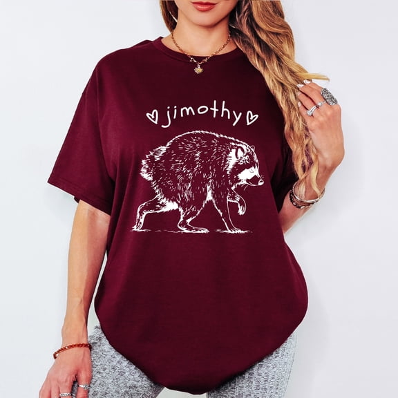 Jimothy Raccoon Shirt, Seattle Viral Meme Tee, Short Spine Raccoon T-Shirt, Funny Trash Panda Animal Lover Gift, Meme Multicolor