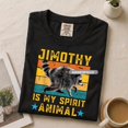 thumbnail image 1 of Jimothy Raccoon is My Spirit Animal Raccoon Meme Shirt, Unisex Funny Meme Jimothy Raccoon Tee SHIRTKING, 1 of 5