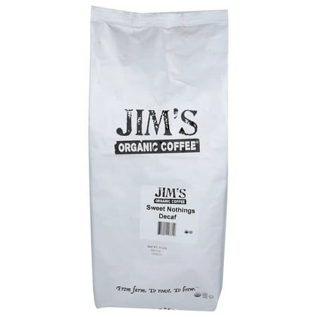 Jim's Organic - Medium Light Roast Decaffeinated Whole Bean Sweet Nothin